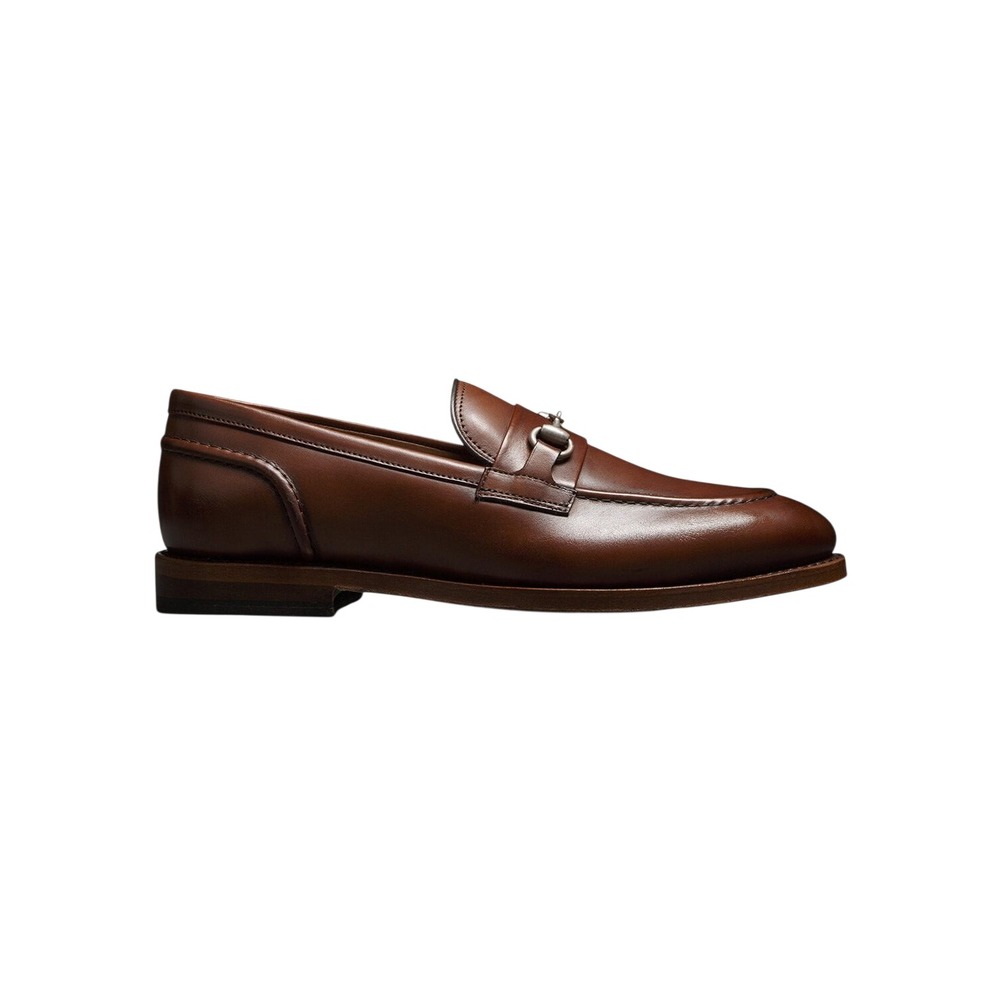 Allen Edmonds Verona II Bit Loafers Walnut Brown Leather Mens Dress Shoes